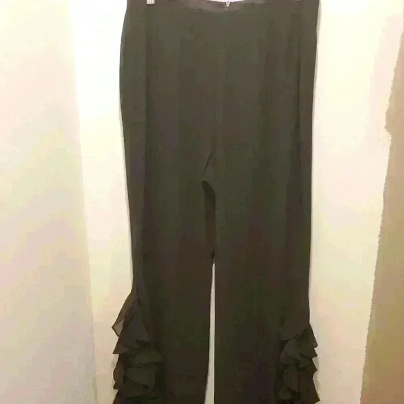 Studio 1 Black maxi pants women's size 10 - Picture 1 of 4